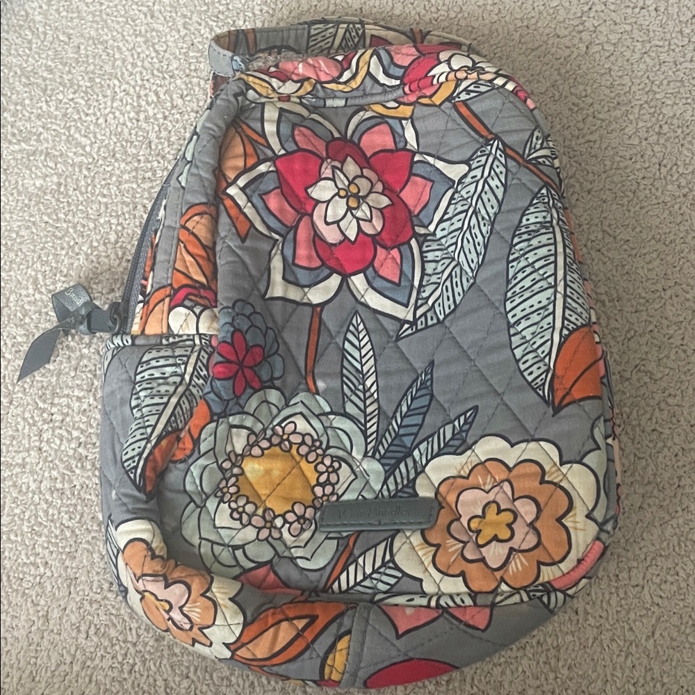 Floral Quilted Backpack